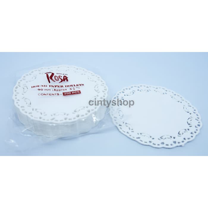 Paper Doilies 3,5 / Tatakan Gelas / Alas Renda / Doyles Isi 250 Pcs