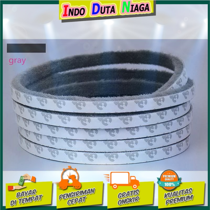 GANCHUN Lis Strip Pintu Brush Strip Sealing 9 x 15 mm 10M - KK-061
