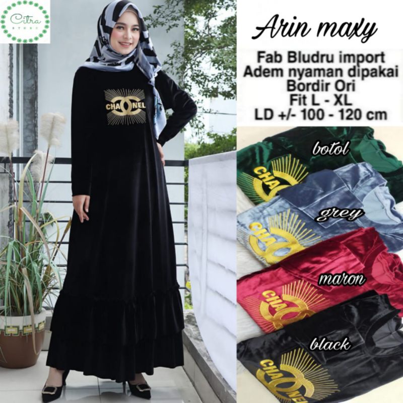 COD GAMIS DRESS BLUDRU BAGUS ARIN MAXY BLUDRU IMPORT MAXY DRESS WANITA FASHION CEWEK GAMIS CANTIK