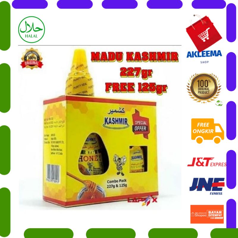 

(PAKET HEMAT 227 gram free 125 gram) PROMO MADU KASHMIR ORIGINAL IMPORT ORIGINAL/MADU KESEHATAN ORI