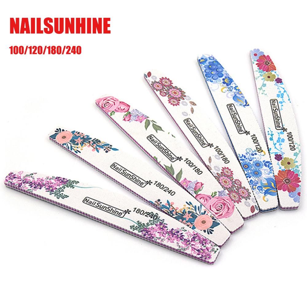 R-flower Nail File Profesional Dua Sisi Alat Kecantikan Manicure