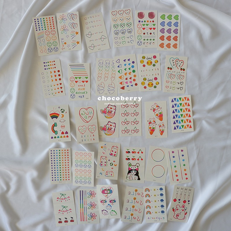 CHOCOBERRY - TEMPORARY TATTO #2 //stiker tato temporer murah waterproof sticker tempel | Shopee ...