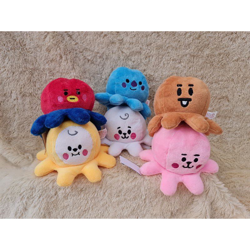 Boneka Gurita Korea Flip 2 Karakter, Kpop Octopus Reversible 2 Face series2