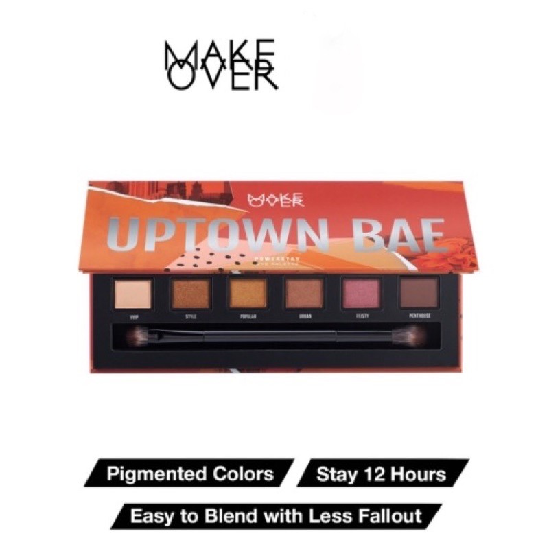 ✿ELYSABETHME✿ 𝓶𝓪𝓴𝓮𝓸𝓿𝓮𝓻 Make Over Powerstay Eye Palette | eye shadow warna intense kualitas premium dipakaipara sultan dan artis