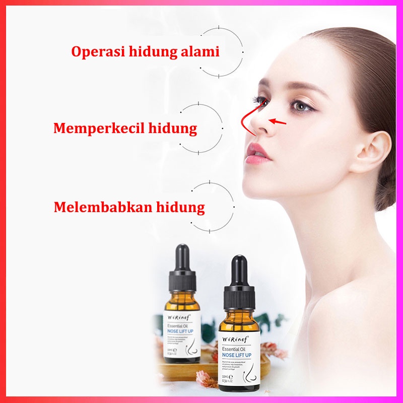 Nose lift up essential oil serum pemancung hidung nose up secret Minyak Pijat Pelembab Hidung lebih tiga dimensi dan alami alat pemancung hidung permanen Ting nose beautiful nose