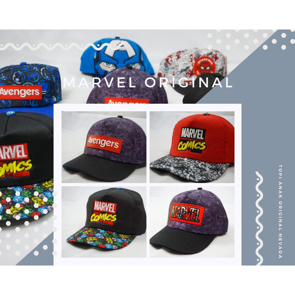 TOPI ANAK NEVADA MARVEL SERIES TOPI MARVEL MURAH