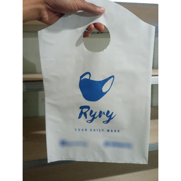 Sablon plastik PE Gunung ukuran 25x38 isi 100 pcs