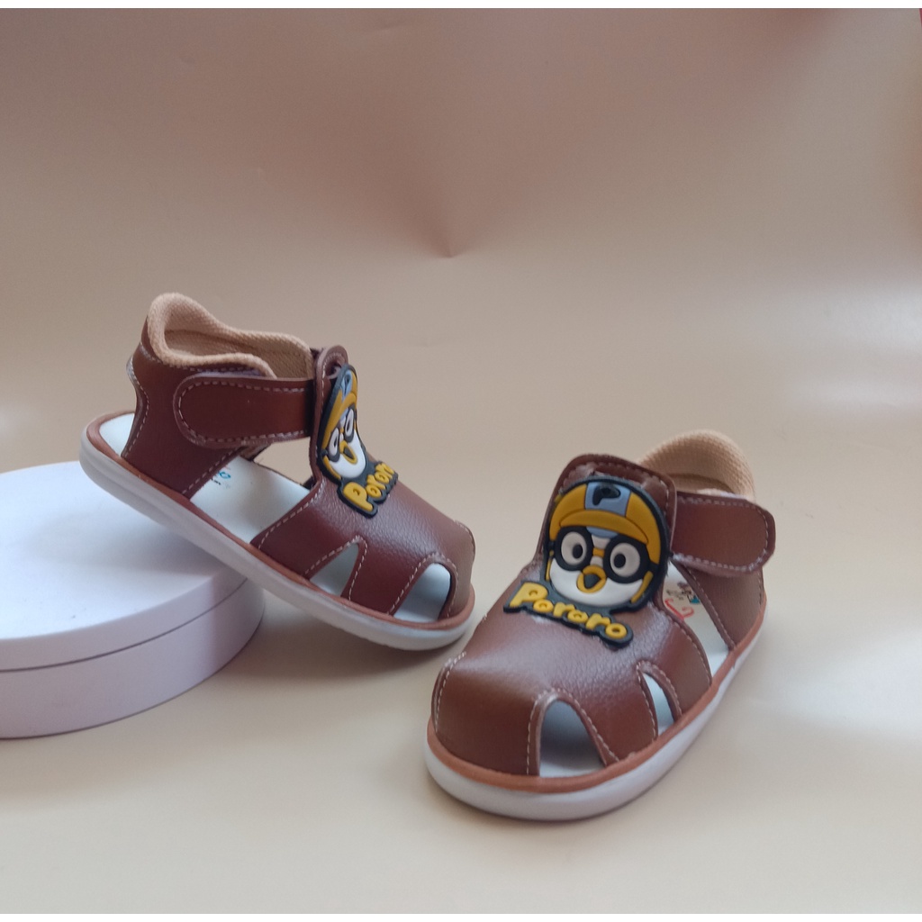 SEPATU SANDAL BUNYI USIA 1-3 TAHUN ANAK BAYI LAKI LAKI  / SEPATU SANDAL ANAK COWOK BALITA MURAH SANDAL BABY KEREN- SS-PORORO