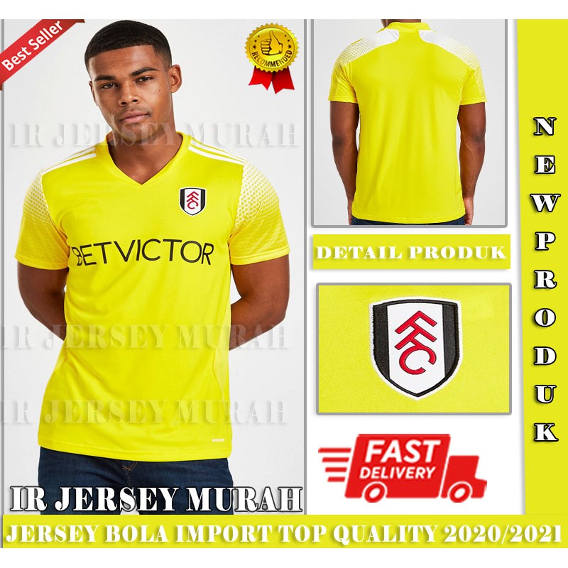 Jersey Sepak Bola Fulham Away Kuning 2020 2021 Terbaru | Jersey Medioker 2021