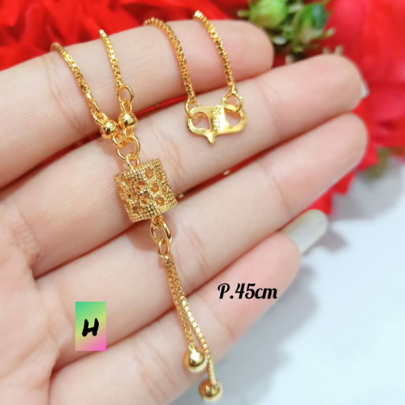 Kalung koye Dewasa antik lapis emas18k anti karat elegan