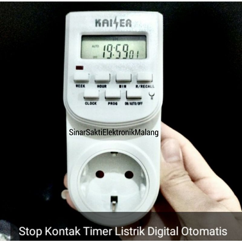 Stop Kontak Timer Listrik Digital stopkontak otomatis timer