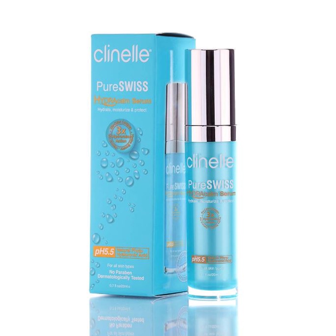 ☘️Yuri Kosmetik☘️ CLINELLE PureSwiss Hydracalm Serum 20 ml  / Face Serum Wajah