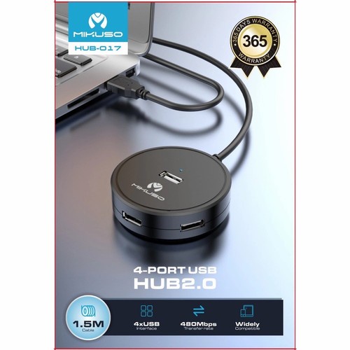 USB Hub Mikuso 017 4Port / Hub Usb Mikuso 4 Port USB2.0 Kabel 1.5m
