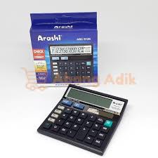 Arashi Kalkulator Calculator ARC 512B HITAM 12 Digit Layar Besar ORIGINAL