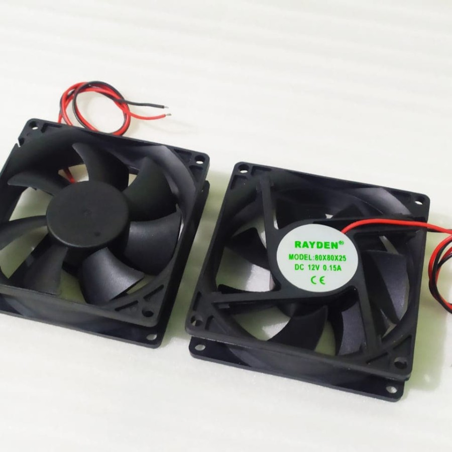 FAN 8CM 12V DC / KIPAS 12V 8CM / FAN DC 12 VOLT 8CM