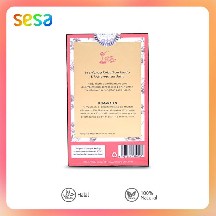 

201nhgg Uray Honey & Ginger In Stick 120 G Ds201Fs