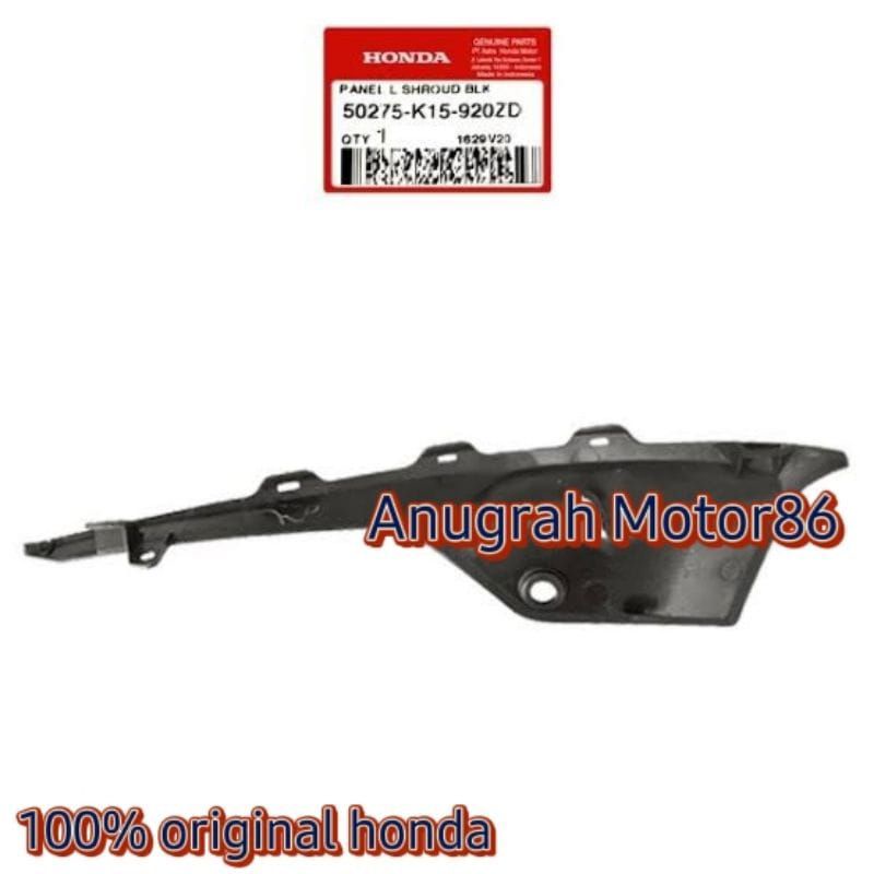 Panel shroud kupingan tangki atas CB 150R Streetfire K15G 2015-2018 Hitam Kilat 50270-K15-920ZD (R) 