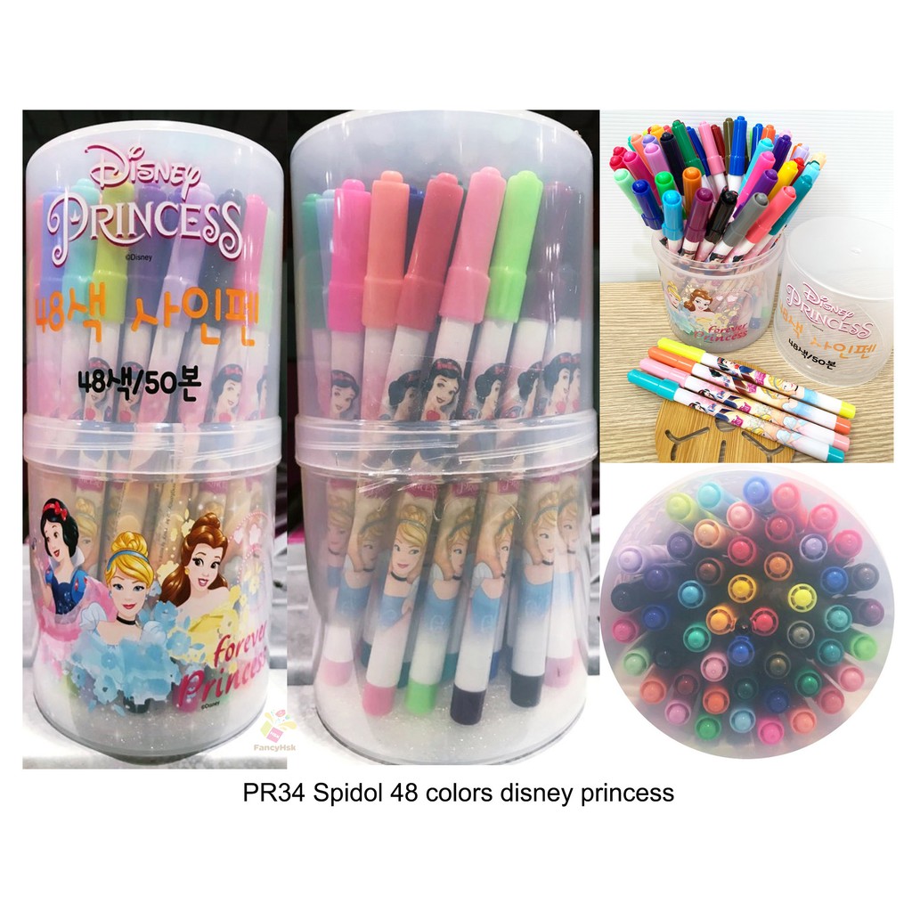 

ORI KOREA SPIDOL 48 COLORS DISNEY PRINCESS - PR34