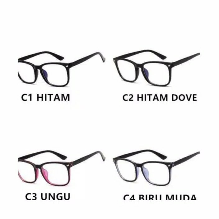 Kacamata Fashion Kacamata EG7 Optik Frame Plastik Anti Radiasi Untuk Wanita