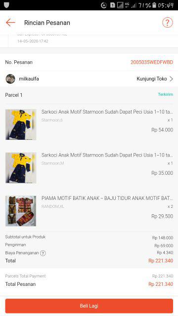 Piama Motif Batik Anak - Baju Tidur Anak Motif Batik 6bulan-6tahun - Milkaulfa