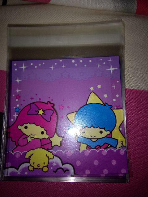 Plastik Fancy Cookies - Kue - Permen - Accessories Purple Twin Star 10x10