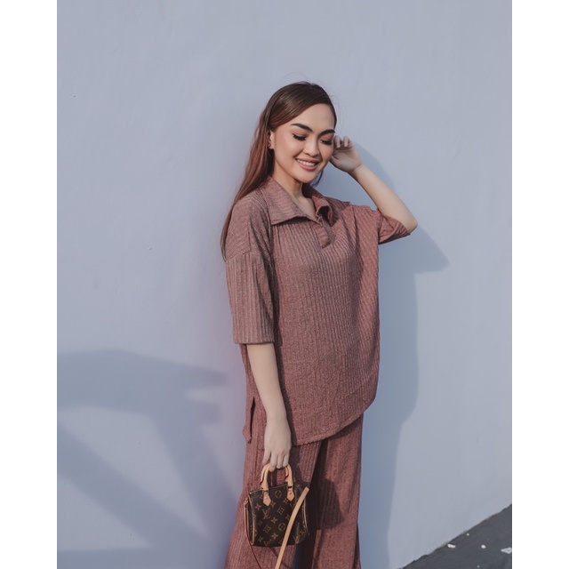 Dhya Knit Set-Pink