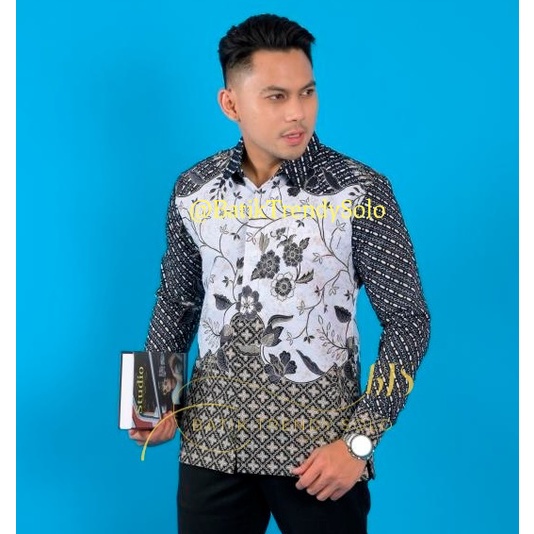 Hem  Kemeja Baju Batik Pria Cowok Laki Laki Slimfit Full Lapis Furing Lengan Panjang Lengan Pendek Original Asli Batik Jumanta Solo Laweyan Size S M L Xl XXL Bahan Katun Premium  969