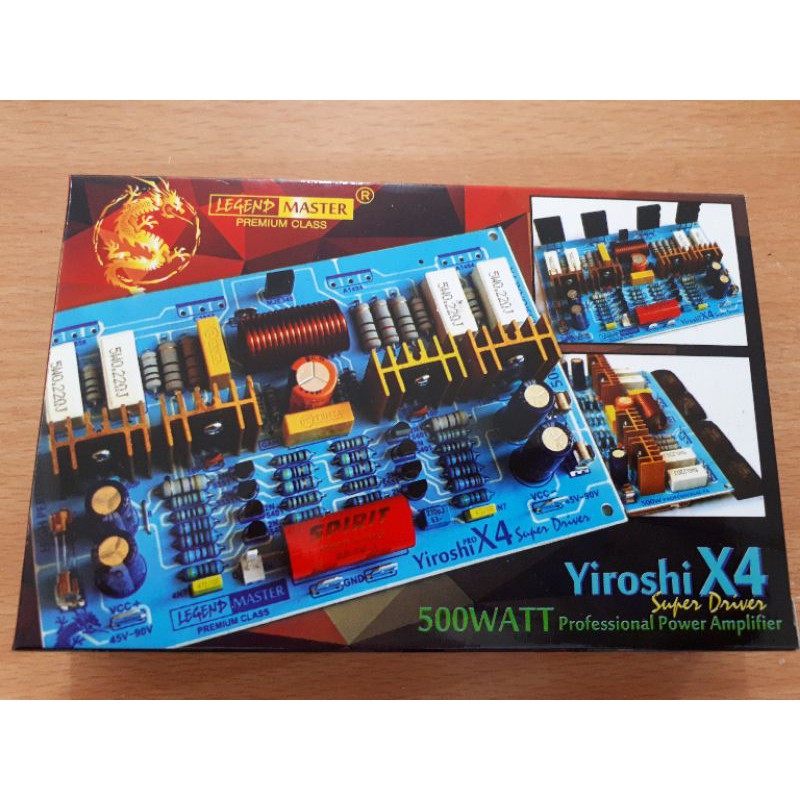 SUPER DRIVER YIROSHI X4 500WATT MONO PROFESSIONAL POWER AMPLIFIER SUBWOOFER