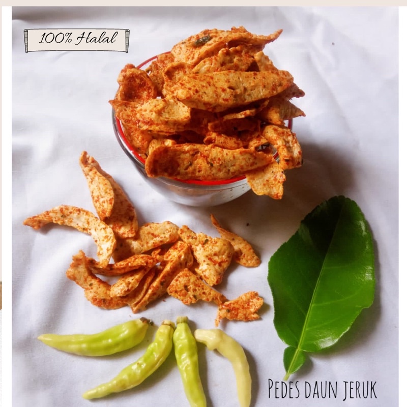 

Jajanan Basreng Kering/ Cemilan basreng Daun Jeruk/Pedes Asin Gurih/Snack Jadul