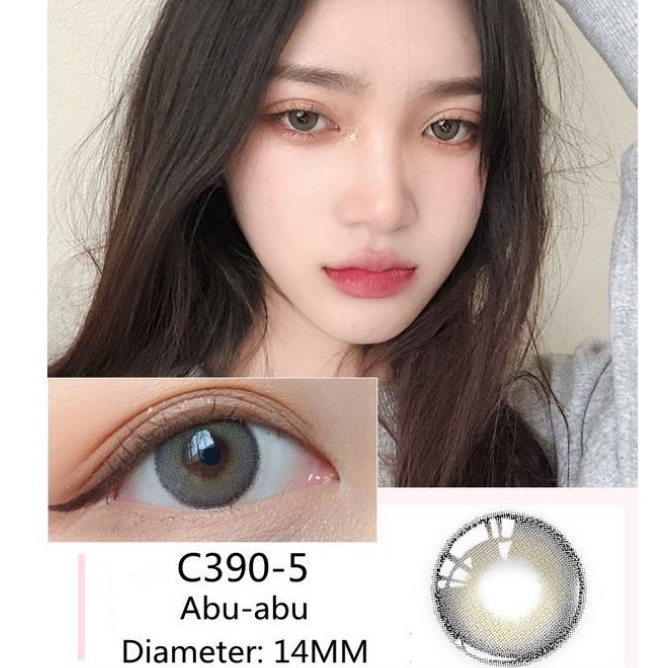 Softlens Natural polos C390-1 Brown dan Gray polos C390-1