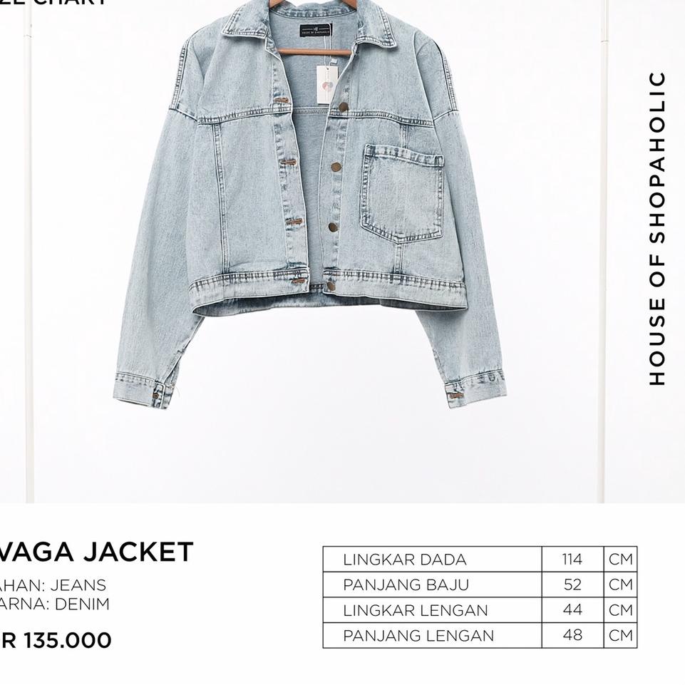 Special Price.. Hosofshopaholic - SVAGA CROP JACKET - Outerwear - Outer - Jaket - Jacket Jeans - Jak