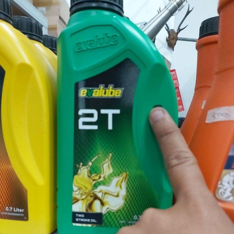 Oli samping Evalube 2 tak original evalube green eva oil 2T evalube 2 tag hijau evalube 2 tak