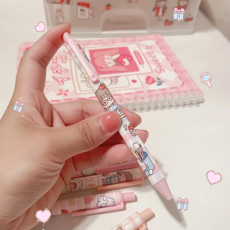 Pulpen Gel 0.5MM Motif Anime Lucu Untuk Tanda Tangan / Sekolah