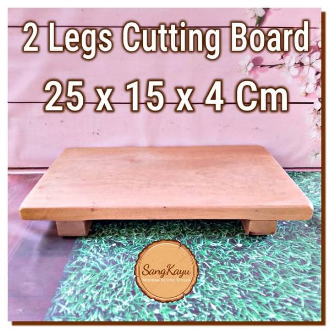 Wooden Cutting Board 25x15x4 cm Talenan kayu chopping board