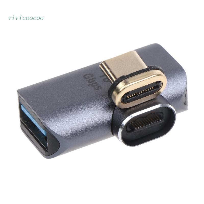 Vivi Adapter OTG USB Type-C Male Ke USB 3.0 Female Magnetik Portable Untuk Handphone