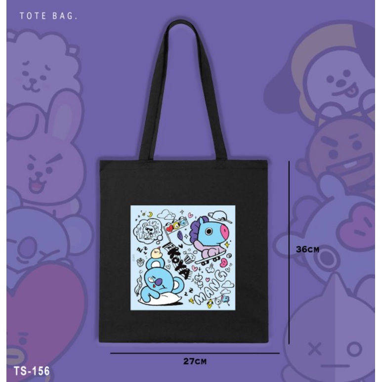 TOTE BAG BT21 CELEBRATE/TOTEBAG PARTY BT21