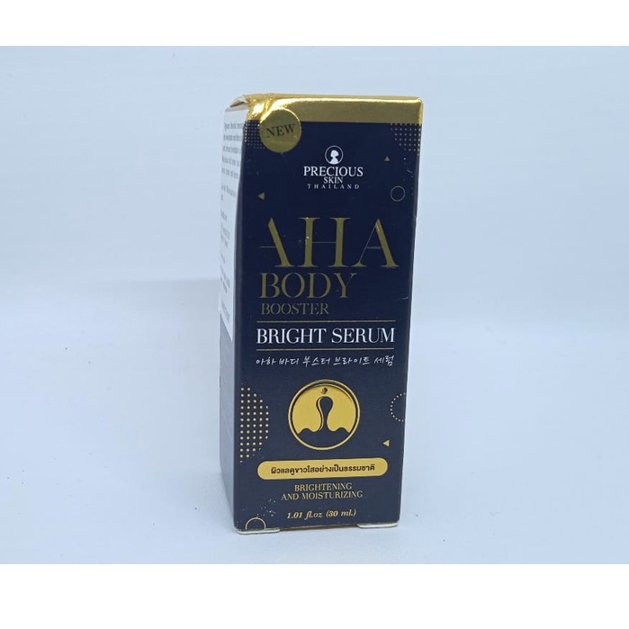 AHA Body Booster By Precious Skin 30ml Bright Serum Moisturizing Brightening Menyamarkan Noda Hitam Original Serum