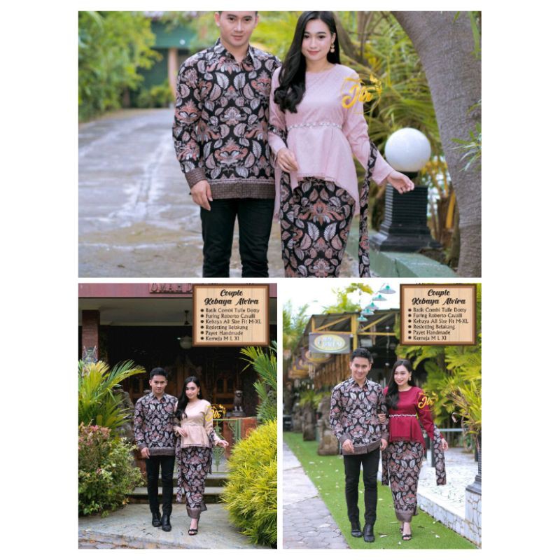 COUPLE BATIK KEKINIAN COUPLE KEBAYA ALVIRA