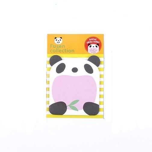 COD - S636 Tempelan Kertas Catatan Memo Note Karakter Animal Lucu Unik / Sticky Notes Karakter Animal-Panda