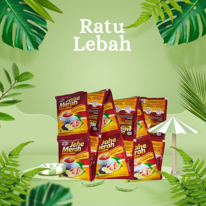 

Jahe Merah Plus Gula Aren Ratu Lebah isi 12 sacet