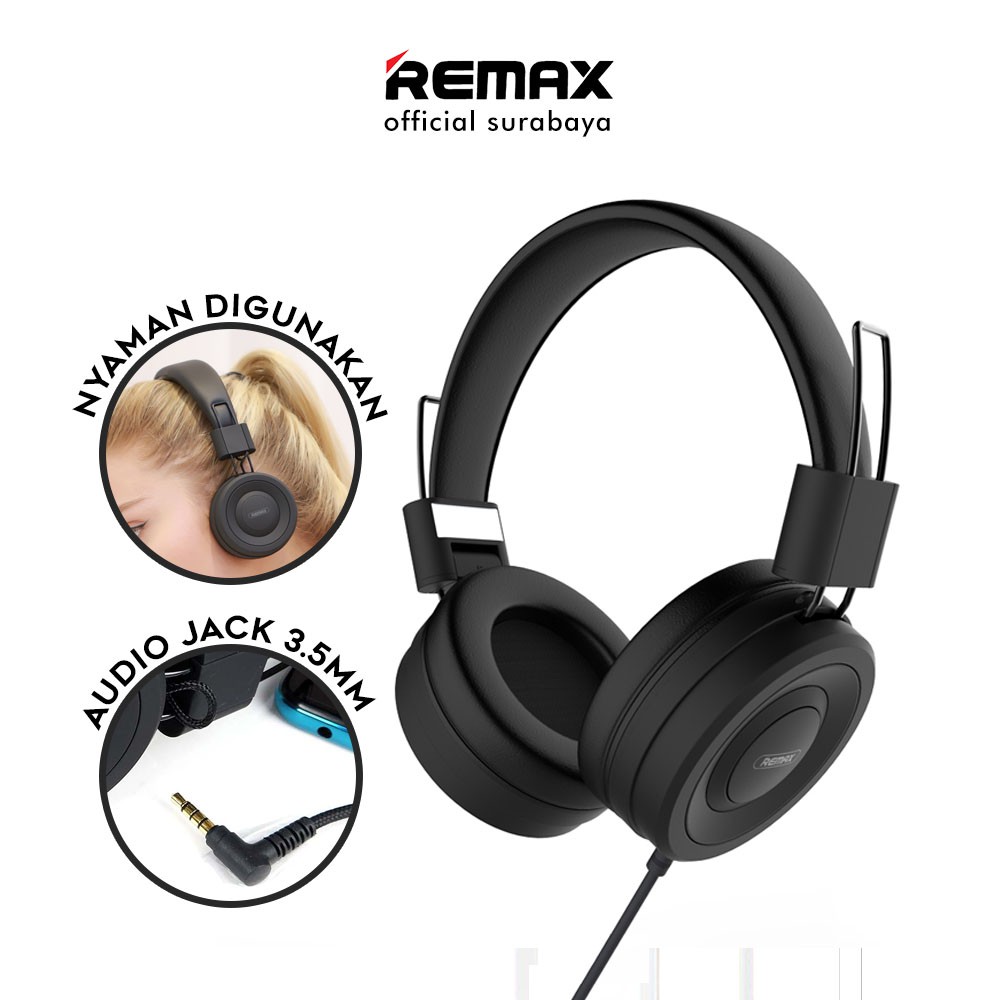 REMAX Over Ear Wired Headset Headphone HD Stereo with Mic RM-805