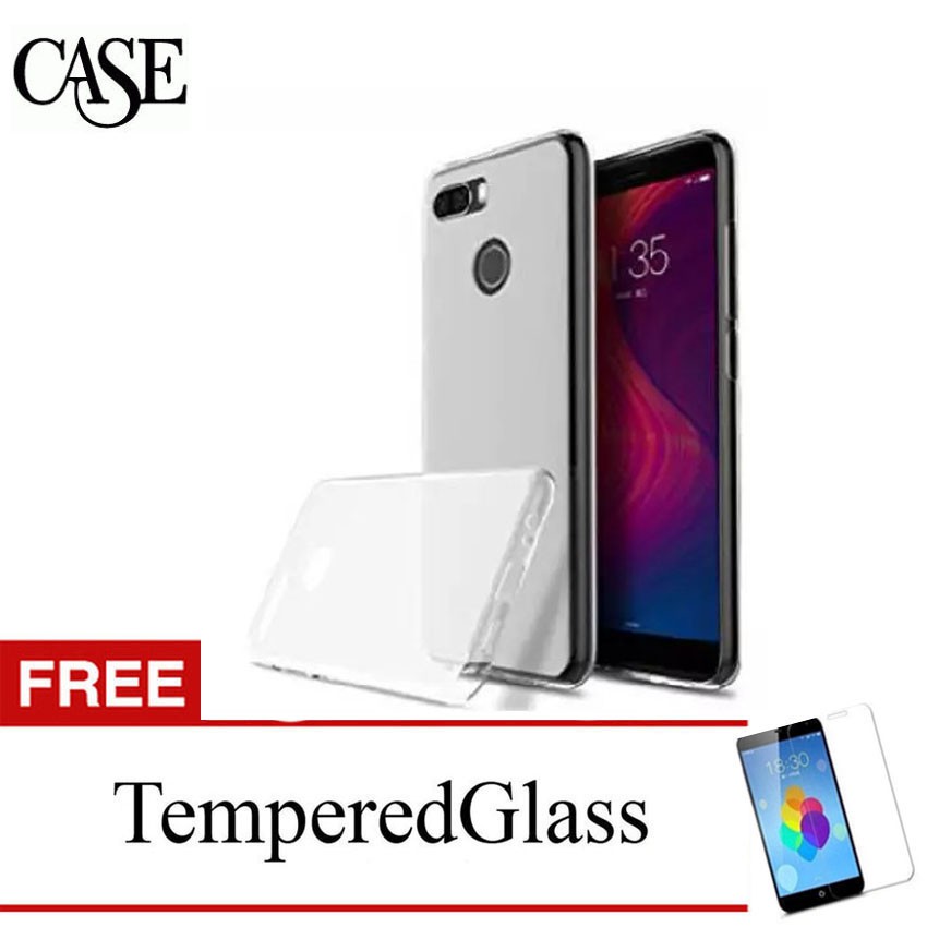 Clear Soft Case for Lenovo K320T 2018 - 5.7 inch - Gratis Tempered Glass