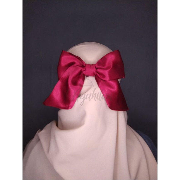 "XTRA" konektor masker pita/jepit rambut pita ala korea/ konektor masker pita satin