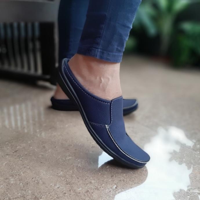 Slop Pria Sepatu Sandal Pria Sendal Kanvas