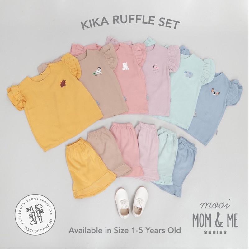 Mooi Set Anak Perempuan Kika Ruffle Set