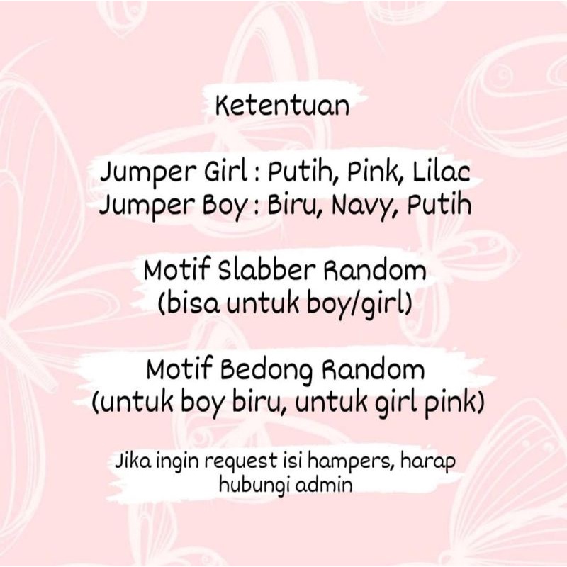 Hampers New Born Baby Boy/Girl Kado Bayi Lahir, Baju Bayi, Bedong, Gift Box Baby