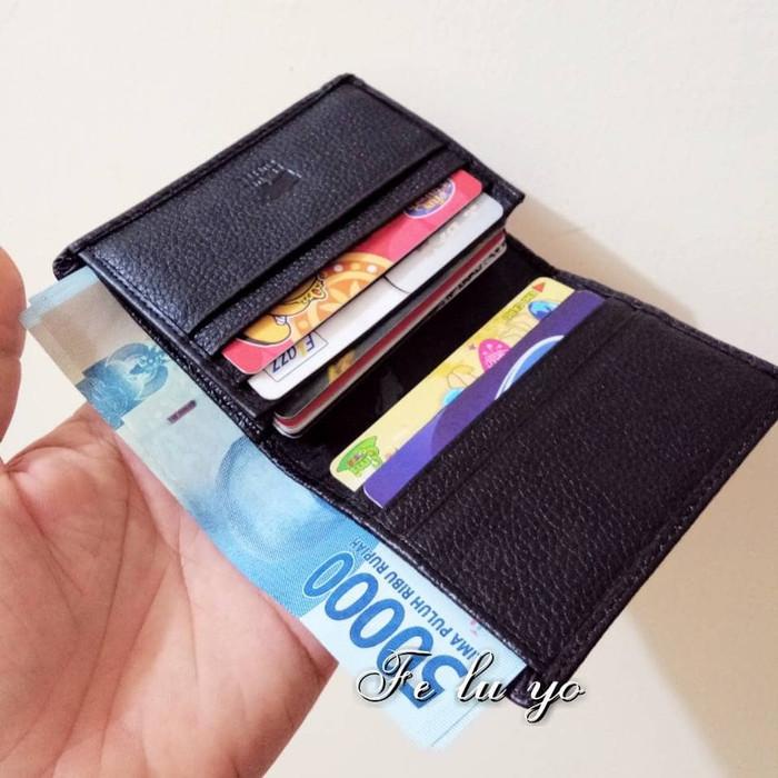 

Dompet Kartu /Card Holder Kulit Braun Buffel Import