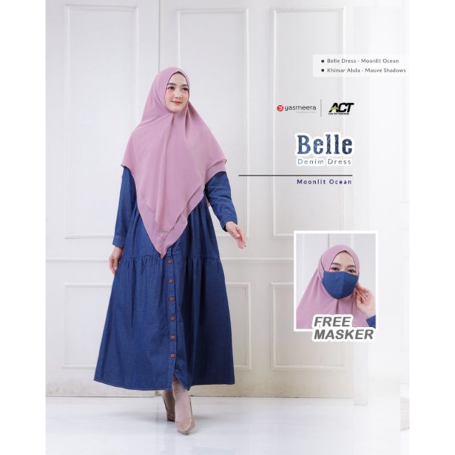 Ready ✅ Belle Dress by Yasmeera ✔️ COD ✔️ Dress || Gamis premium || Gamis polos || Gamis busui || Ga