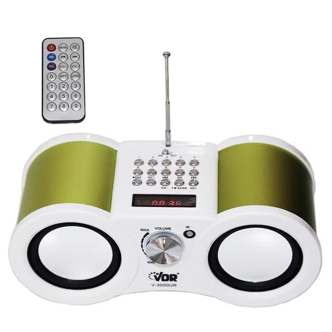 Speaker Speker Murottal Al Quran VDR 3000 FM Radio USB