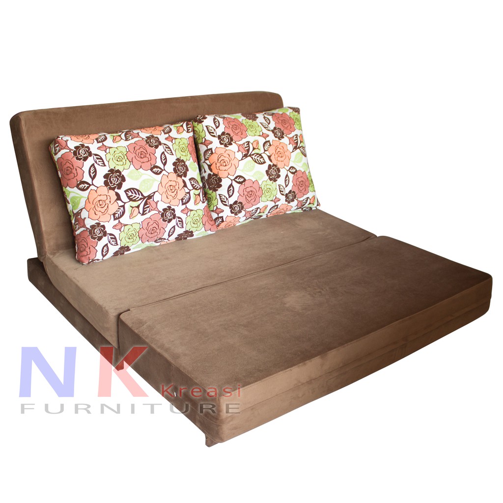 sofabed kasur busa inoac, sofa bed minimalis lipat